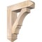 Ekena Millwork Balboa Arts and Crafts Smooth Bracket w/ Offset Brace, Douglas Fir, 7 1/2"W x 28"D x 32"H BKT0806X28X32BOA03SDF - alternate 1